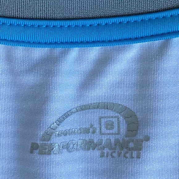 Performance tank w POCKETS.  Gray Wht stripe - Picture 5 of 14